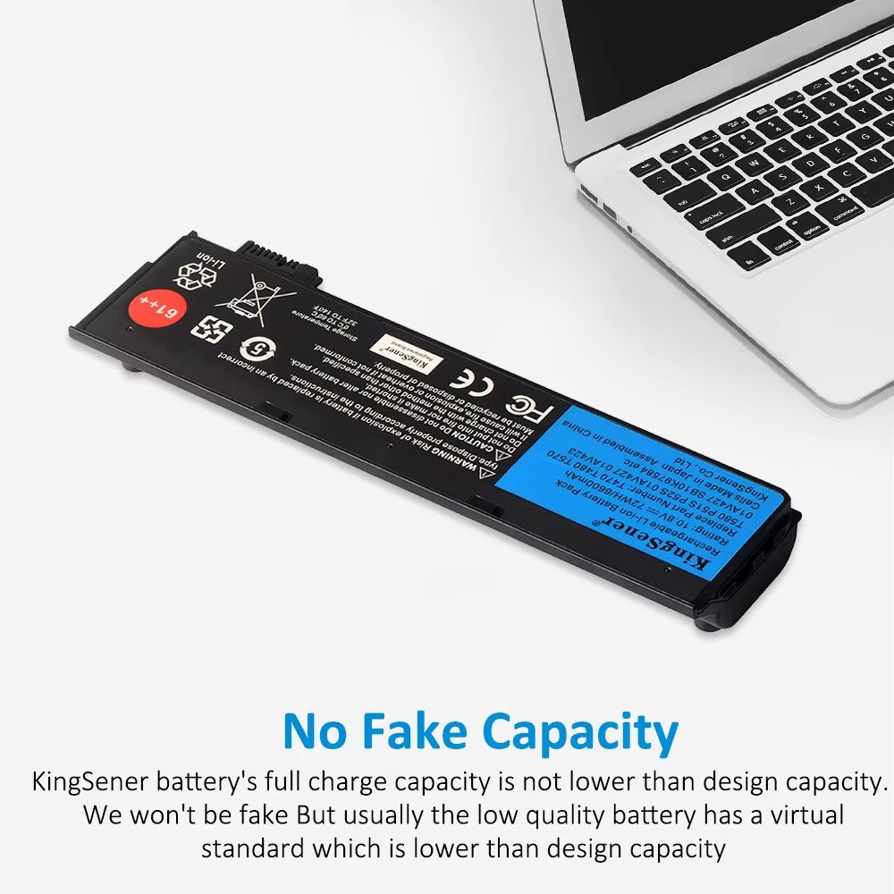 KingSener HighCapacity 108V 6600mAh Replacement Battery For Lenovo ThinkPad T470 T480 T570 And P51S 1