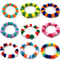 30Piece Pet Bow Tie Collar Set Rainbow Flower Dog Neckties And Cat Accessories For Grooming Styl 0