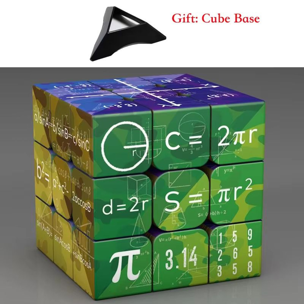 3x3x3 Educational Magic Puzzle Cube  STEM Math  Chemistry Learning Toy For Kids With Display Base 7
