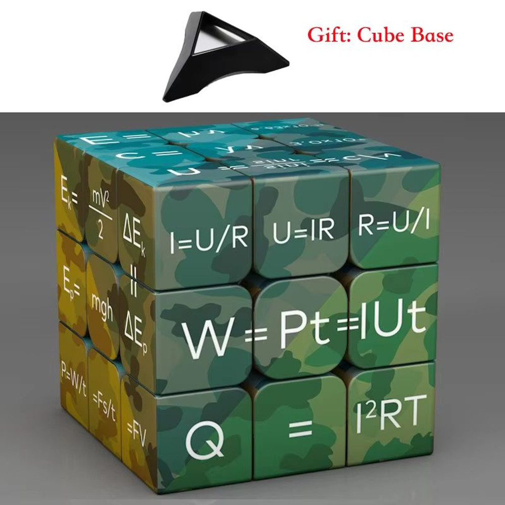 3x3x3 Educational Magic Puzzle Cube  STEM Math  Chemistry Learning Toy For Kids With Display Base 12
