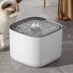 3l smart pet water fountain – automatic usb cat water dispenser with quiet circulating filter & motion sensor