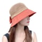Summer Womens UV Protection Bucket Hat Foldable Wide Brim Sun Hat With Ponytail Hole For Outdoor A 10