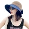 Summer Womens UV Protection Bucket Hat Foldable Wide Brim Sun Hat With Ponytail Hole For Outdoor A 8