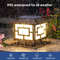 SolarGlow Outdoor Post Lights  Solar Powered Fence Cap Lights With Dual Color Modes  High Brightnes 0