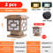SolarGlow Outdoor Post Lights  Solar Powered Fence Cap Lights With Dual Color Modes  High Brightnes 9