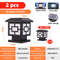 SolarGlow Outdoor Post Lights  Solar Powered Fence Cap Lights With Dual Color Modes  High Brightnes 8