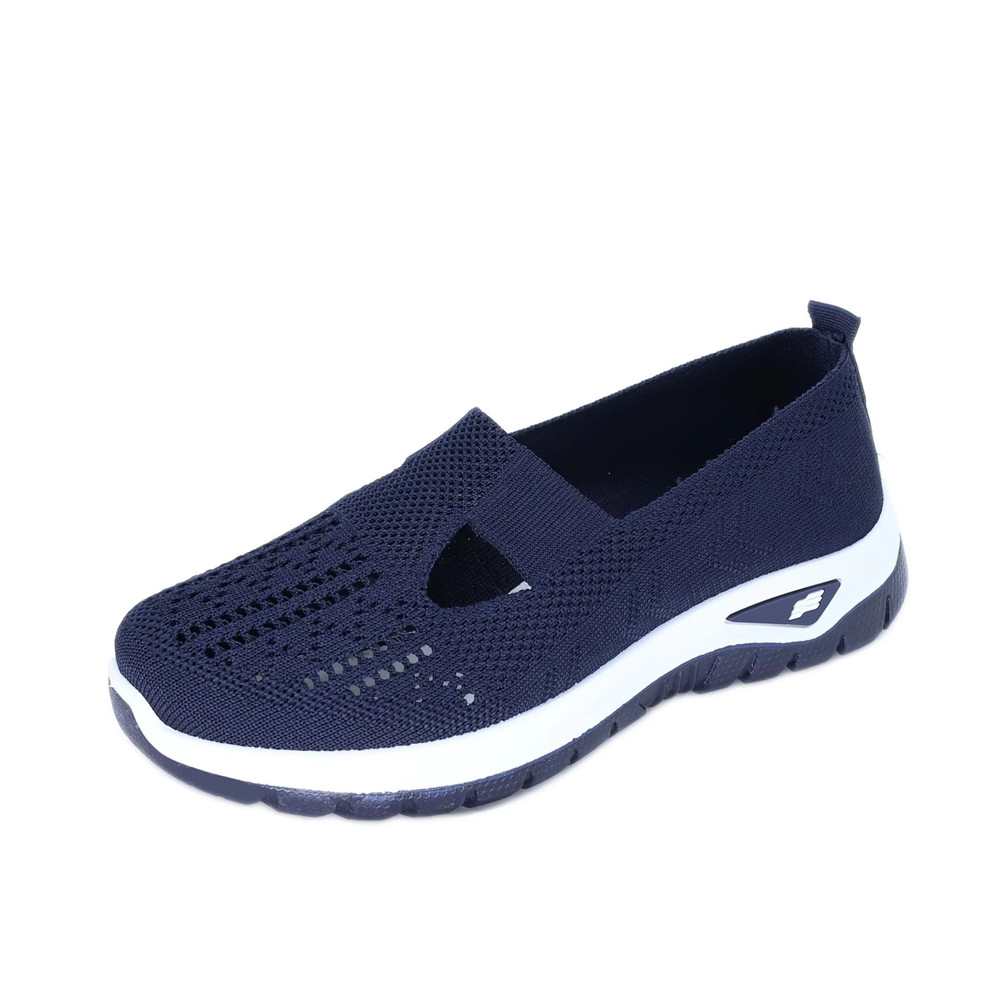 Womens Breathable FlyWeave Summer Sneakers Lightweight NonSlip Comfort Shoes For Everyday Wear 6