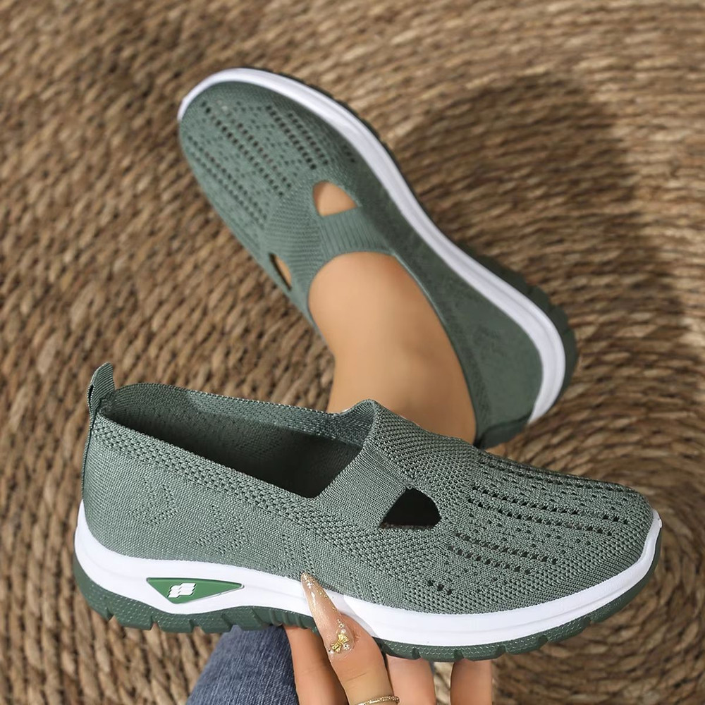 Womens Breathable FlyWeave Summer Sneakers Lightweight NonSlip Comfort Shoes For Everyday Wear 7