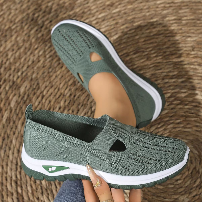 Womens Breathable FlyWeave Summer Sneakers Lightweight NonSlip Comfort Shoes For Everyday Wear 7