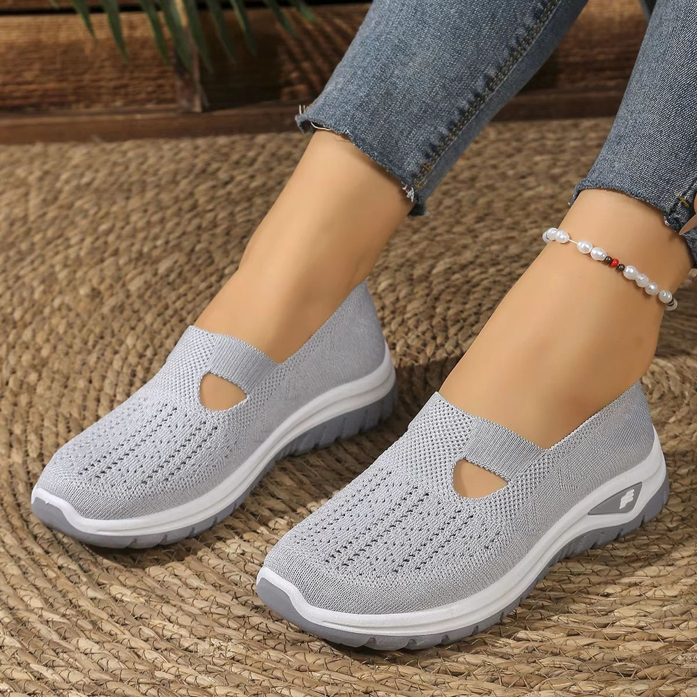 Womens Breathable FlyWeave Summer Sneakers Lightweight NonSlip Comfort Shoes For Everyday Wear 10