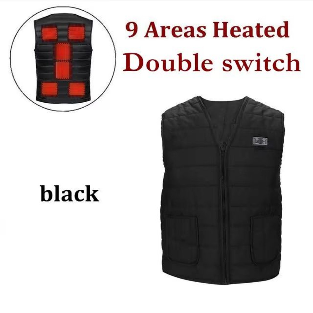 SmartHeat Pro 9Zone Heated Vest  Winter Thermal VNeck Jacket For Men  Women 9