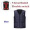 SmartHeat Pro 9Zone Heated Vest Winter Thermal VNeck Jacket For Men Women 8
