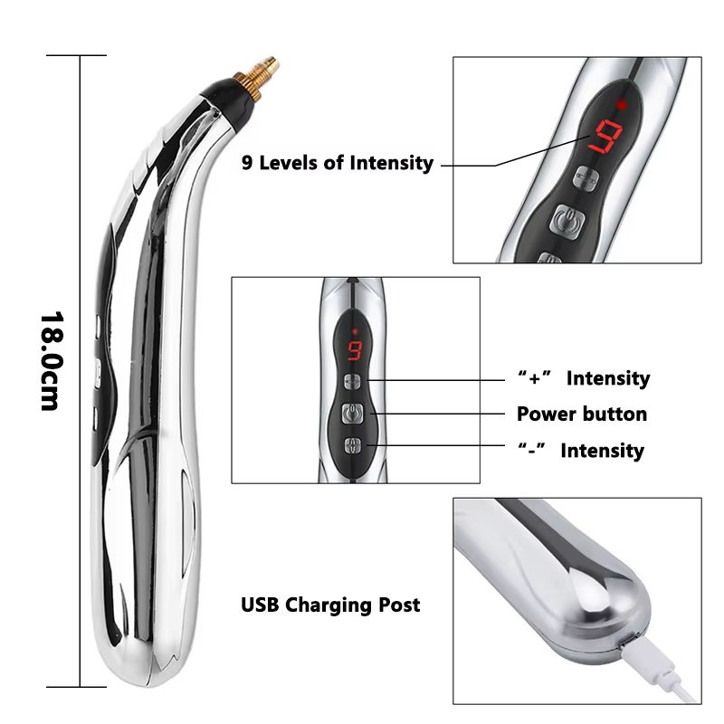 Meridian Energy Acupuncture Pen Electric Pulse Therapy Massager For Muscle Pain Relief Deep Tissu 5