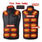 USB Infrared 17Zone Heated Vest Mens Electric Winter Warming Jacket For Outdoor Sports Hiking 9