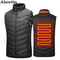 USB Infrared 17Zone Heated Vest Mens Electric Winter Warming Jacket For Outdoor Sports Hiking 1
