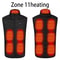 USB Infrared 17Zone Heated Vest Mens Electric Winter Warming Jacket For Outdoor Sports Hiking 8
