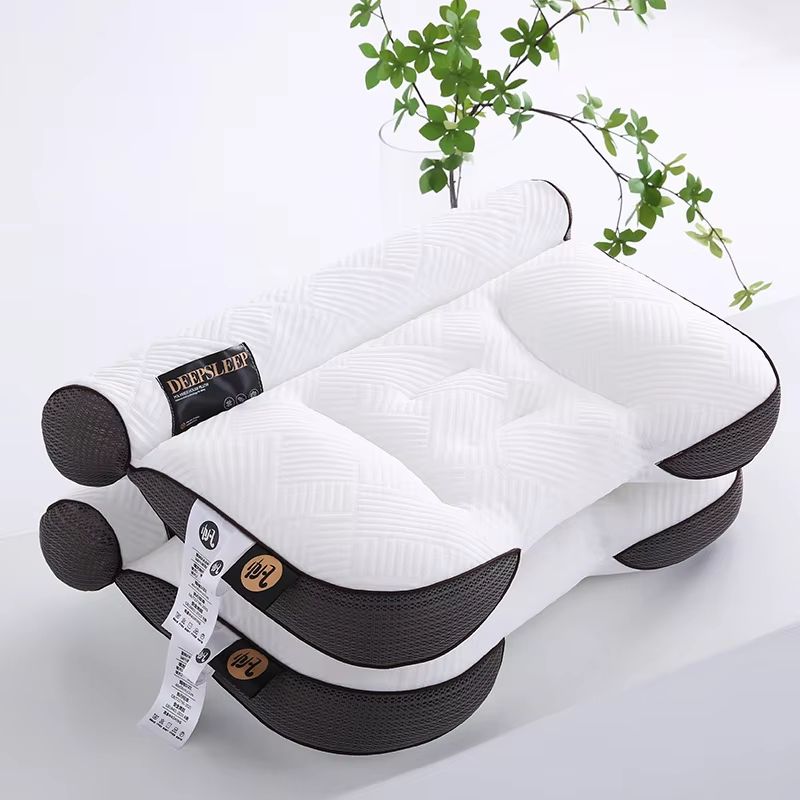 ErgoRelief Cervical Support Pillow  Advanced Black Technology Hose Pillow For Deep Sleep  Neck Prot 8