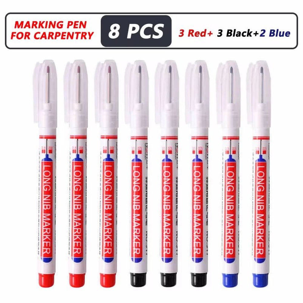 ProMark Deep Hole Marker Pen 20mm Long Nib Waterproof Industrial Marking Tool For Wood Metal Cons 7