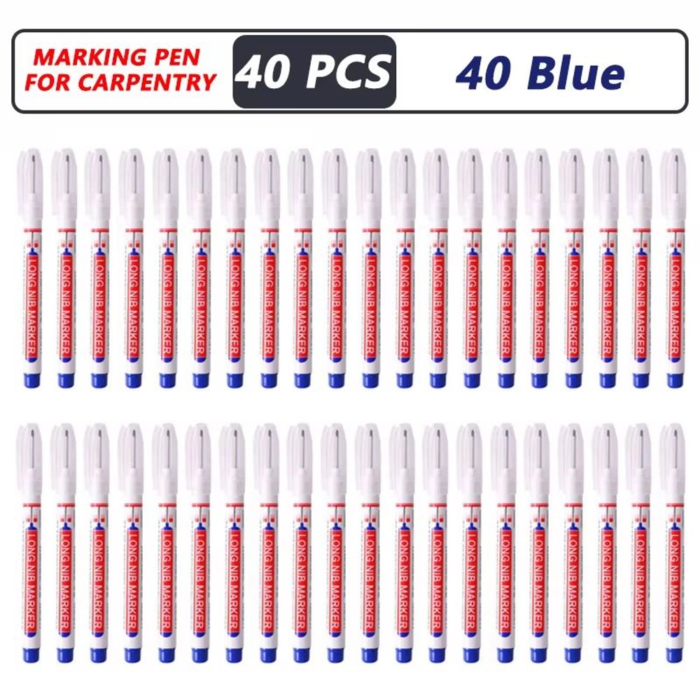 ProMark Deep Hole Marker Pen 20mm Long Nib Waterproof Industrial Marking Tool For Wood Metal Cons 26