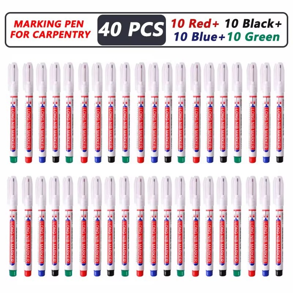 ProMark Deep Hole Marker Pen 20mm Long Nib Waterproof Industrial Marking Tool For Wood Metal Cons 29