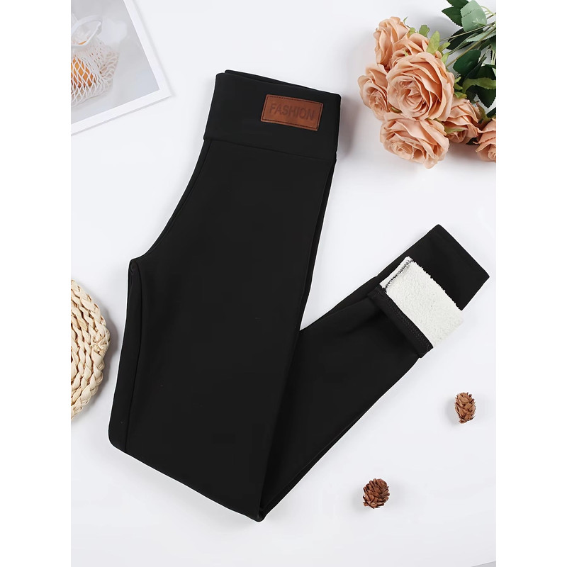 Womens UltraSoft Thermal Velvet Leggings High Waist Slim Fit Winter Pants 10