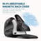 Delux M618XSD Seeker Ergonomic Vertical Mouse Rechargeable 4000 DPI With OLED Display And Removabl