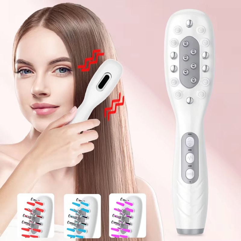 ScalpRevive RF MicroCurrent Hair Care Comb LED Light Hot Compress Scalp Therapy Device 1
