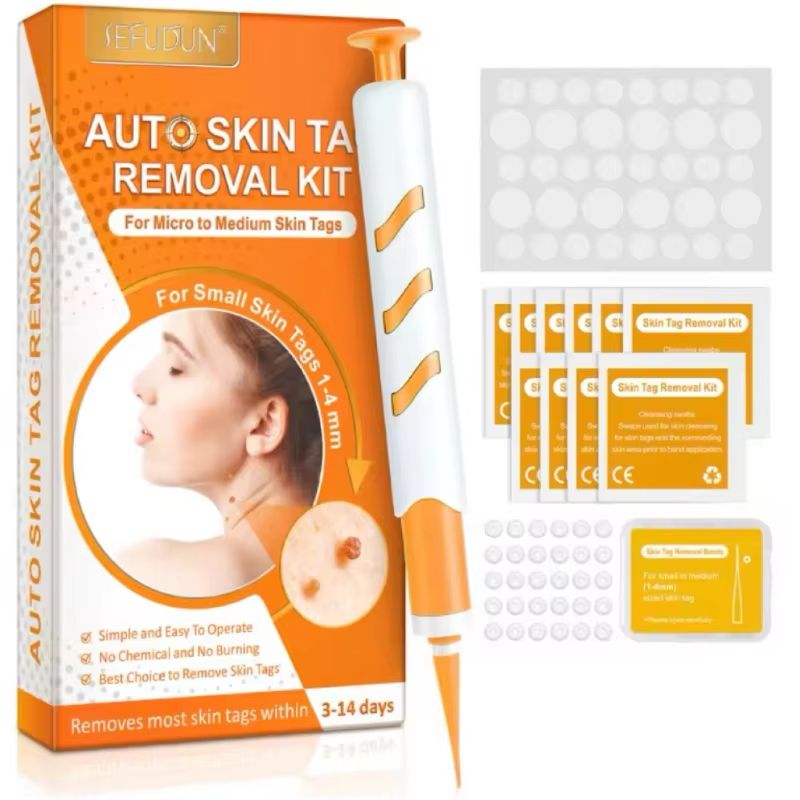 Precision DualHead Skin Tag Wart Removal Pen Set Safe Home Kit For Moles Warts Skin Tags 8