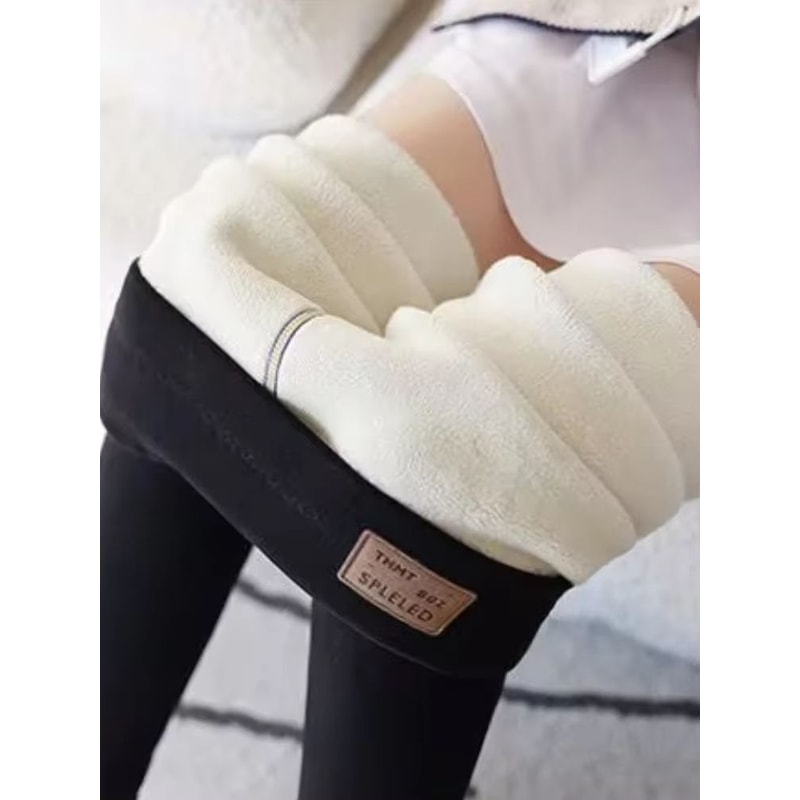 OatLuxe Thermal Lamb Wool Leggings HighWaist Velvet Warm Pants For Winter Comfort 9