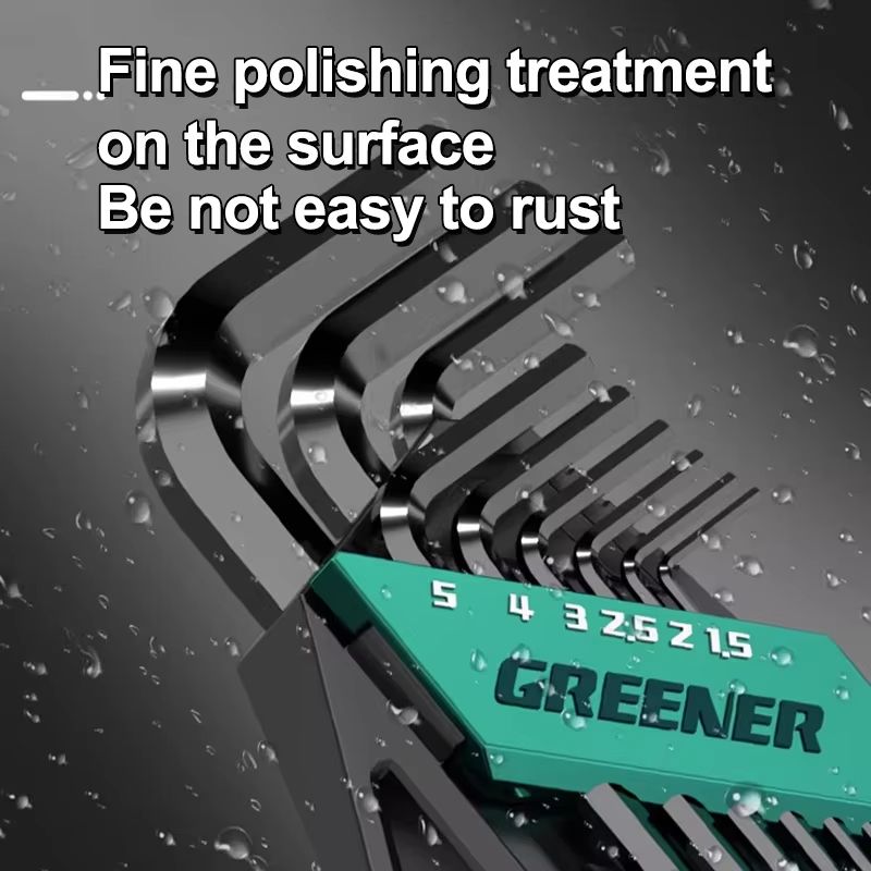 Universal Rainbow Hex Wrench Set ShortArm Multifunctional Allen Wrench Kit For Home Auto 2