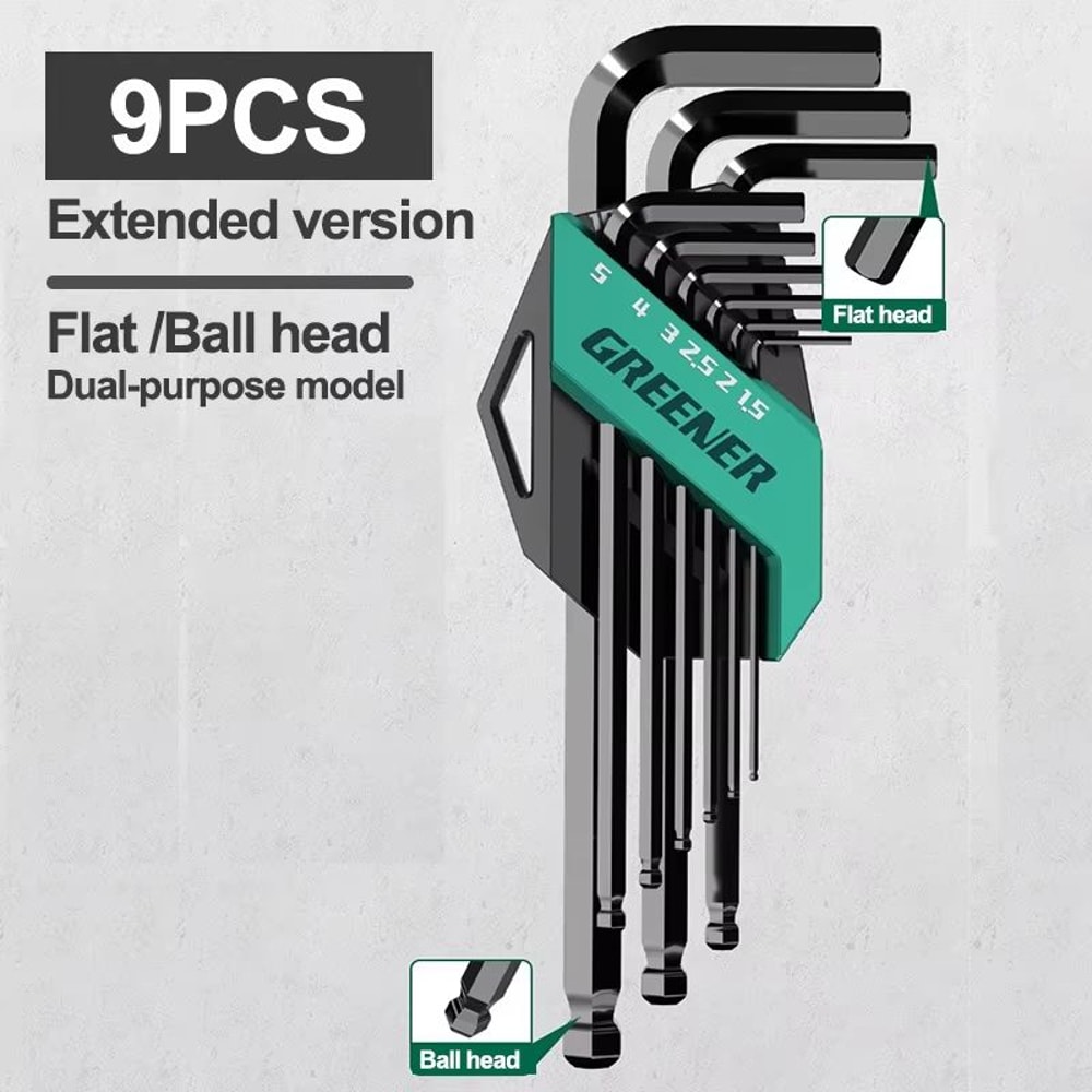 Universal Rainbow Hex Wrench Set ShortArm Multifunctional Allen Wrench Kit For Home Auto 7