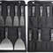 ProFlex 7Piece Carbon Steel Putty Knife  Scraper Set  SoftGrip Handle Kit With Storage Bag 0