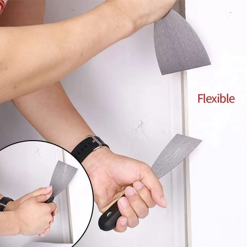 ProFlex 7Piece Carbon Steel Putty Knife  Scraper Set  SoftGrip Handle Kit With Storage Bag 5