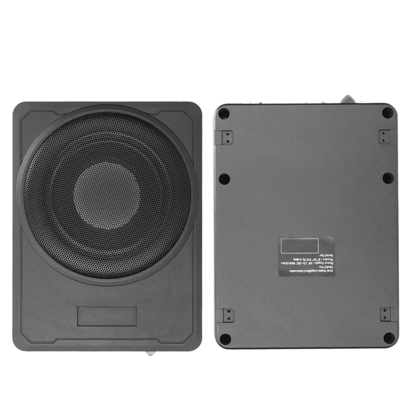 800W UnderSeat Active Subwoofer Bass Box Slim Amplifier Subwoofer For Car Truck Boat Audio 3