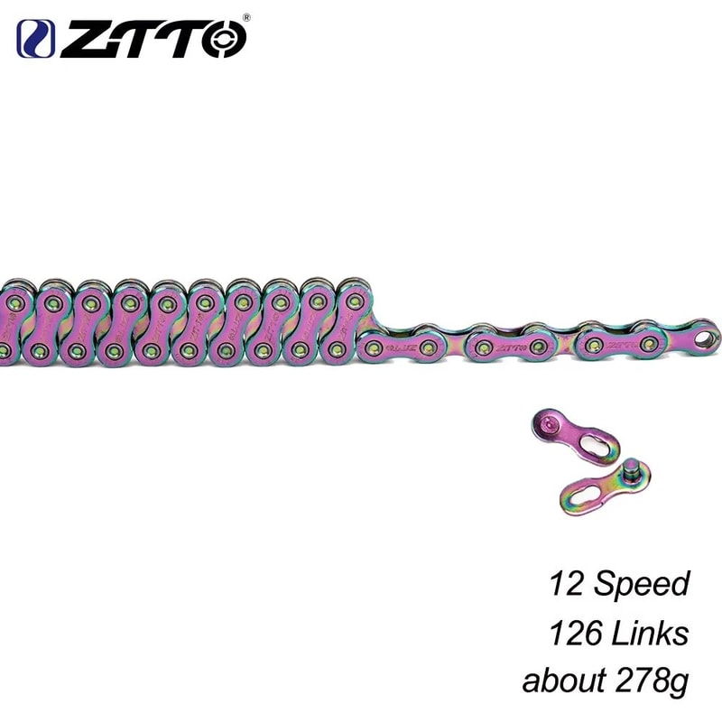 ZTTO ColourMax Universal Bike Chain High Quality Durable Chain For 8 9 10 11 12 Speed Bikes 18