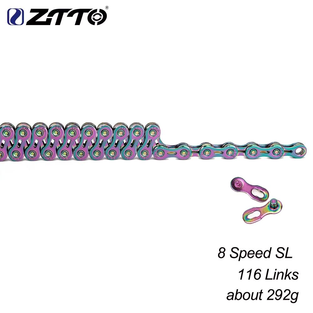 ZTTO ColourMax Universal Bike Chain High Quality Durable Chain For 8 9 10 11 12 Speed Bikes 8