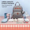 TravelEase 3in1 Diaper Bag Backpack With Foldable Baby Bed Waterproof USB Charging Travel Bag 3