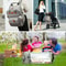 TravelEase 3in1 Diaper Bag Backpack With Foldable Baby Bed Waterproof USB Charging Travel Bag 5