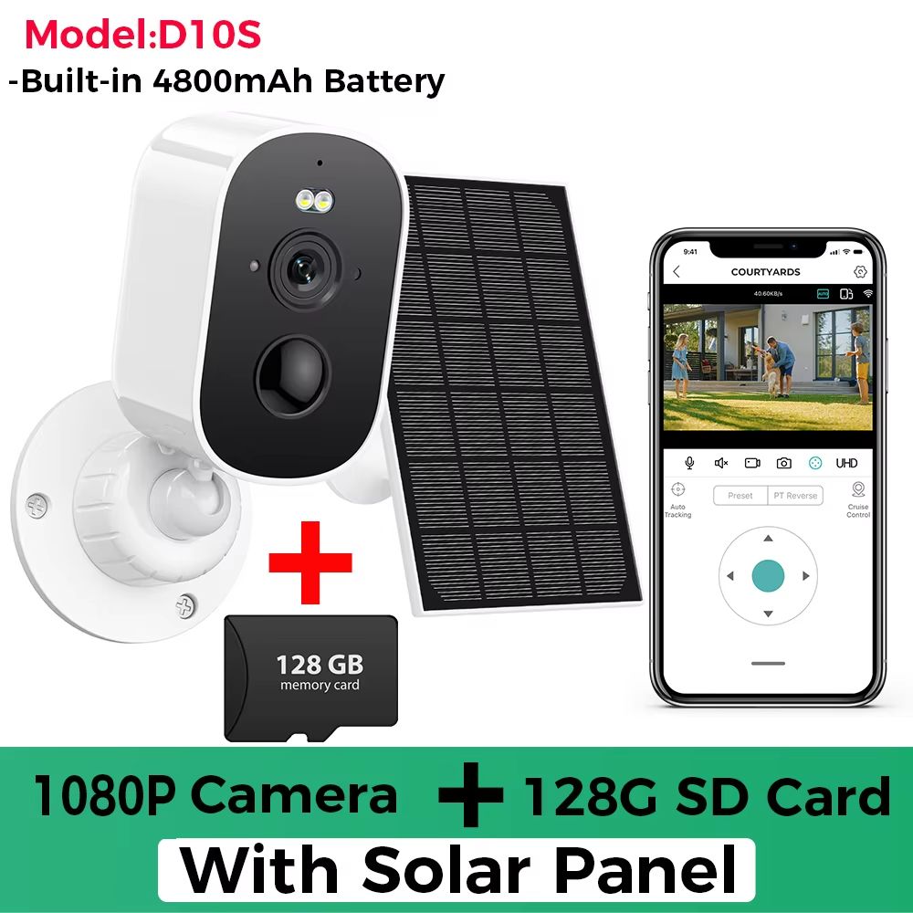 1080P Solar WiFi Outdoor Security Camera With Motion Detection  TwoWay Audio 9