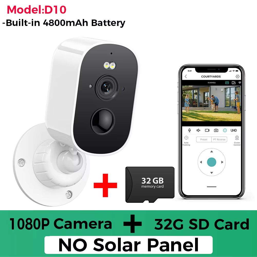 1080P Solar WiFi Outdoor Security Camera With Motion Detection  TwoWay Audio 11