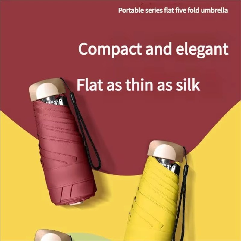 UltraLight Compact Mini Umbrella For Sun Rain With AntiUV Protection 2