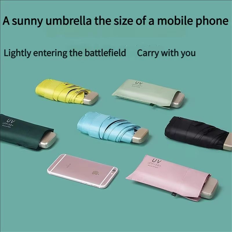 UltraLight Compact Mini Umbrella For Sun Rain With AntiUV Protection 4