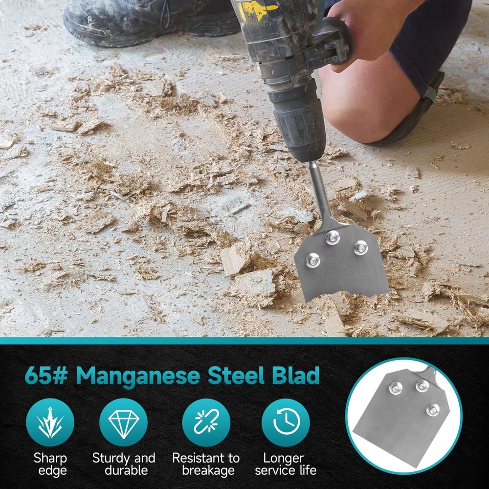 SDSPlus Rotary Demolition Hammer Chisel Set 4Inch Alloy Steel Blade 1