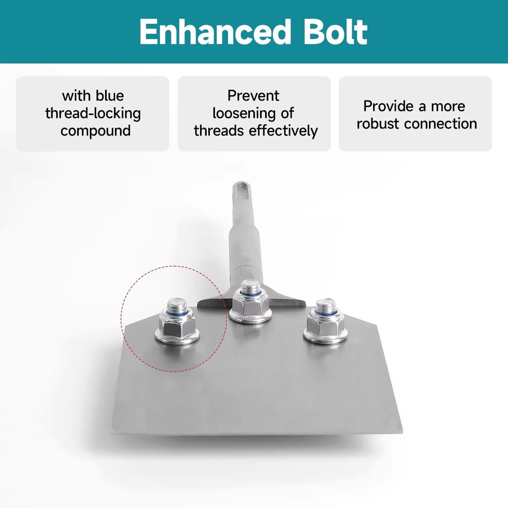 SDSPlus Rotary Demolition Hammer Chisel Set 4Inch Alloy Steel Blade 3
