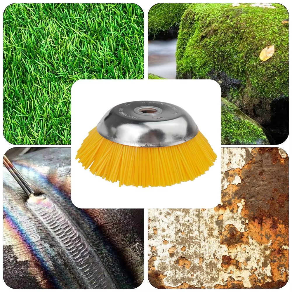 HeavyDuty Rotary Weed Brush 68 Inch Steel Wire Wheel For Landscaping Garden Maintenance 4