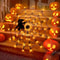 Halloween LED Spider Web String Lights Ghost Festival Atmosphere Decoration 0