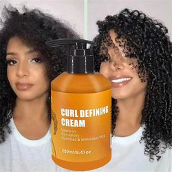 gze curl defining cream with argan oil – moisturizing styling cream for wavy and curly hair