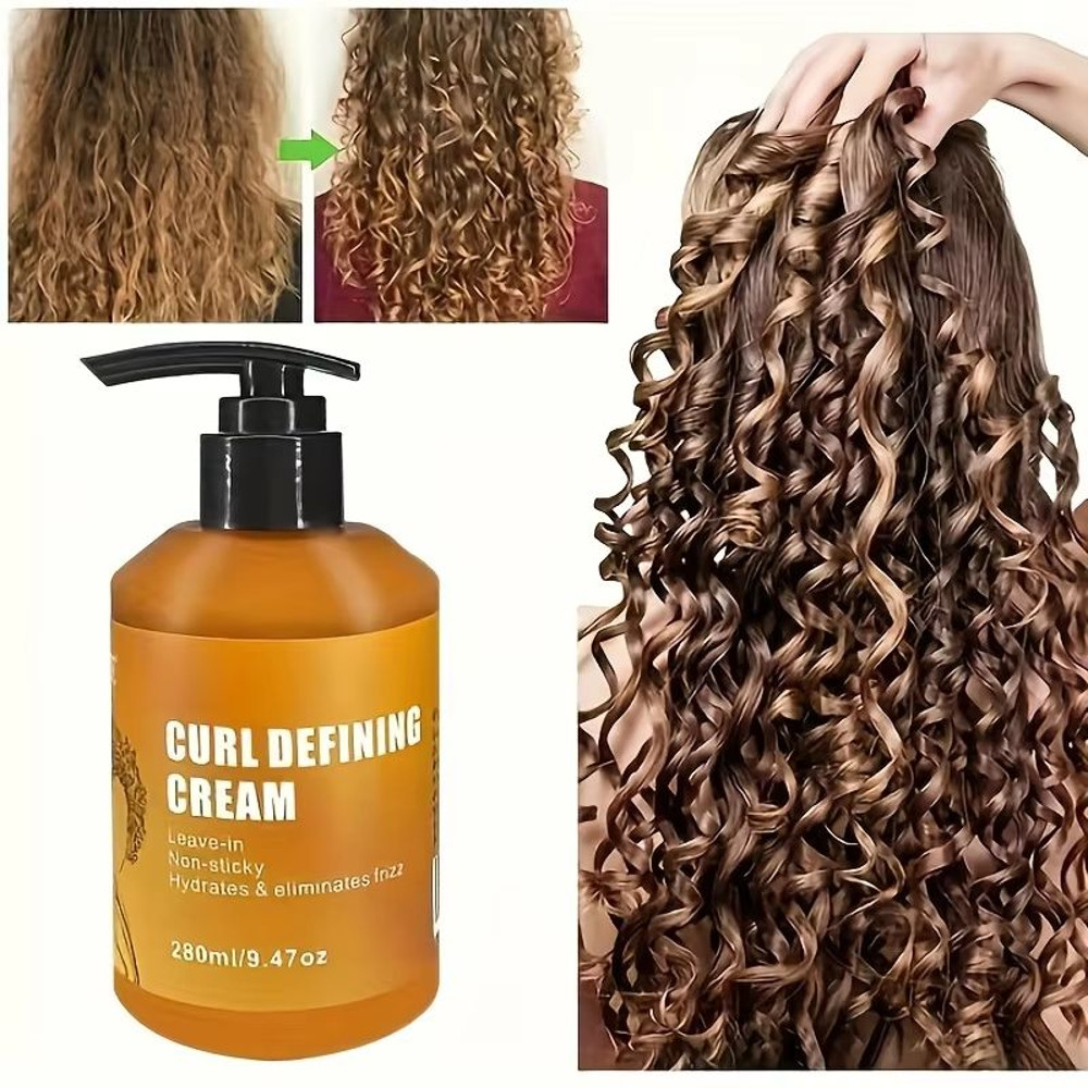 GZE Curl Defining Cream With Argan Oil  Moisturizing Styling Cream For Wavy And Curly Hair 4