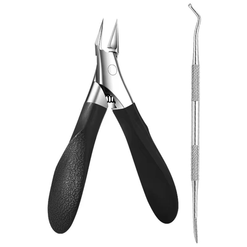 Stainless Steel Toenail Clipper With Straight Blade Precision Tool For Ingrown Thick Nails 16