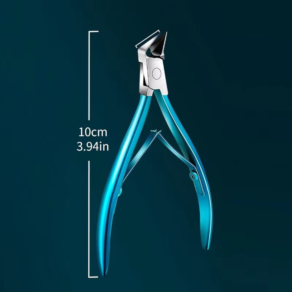 Stainless Steel Toenail Clipper With Straight Blade Precision Tool For Ingrown Thick Nails 7